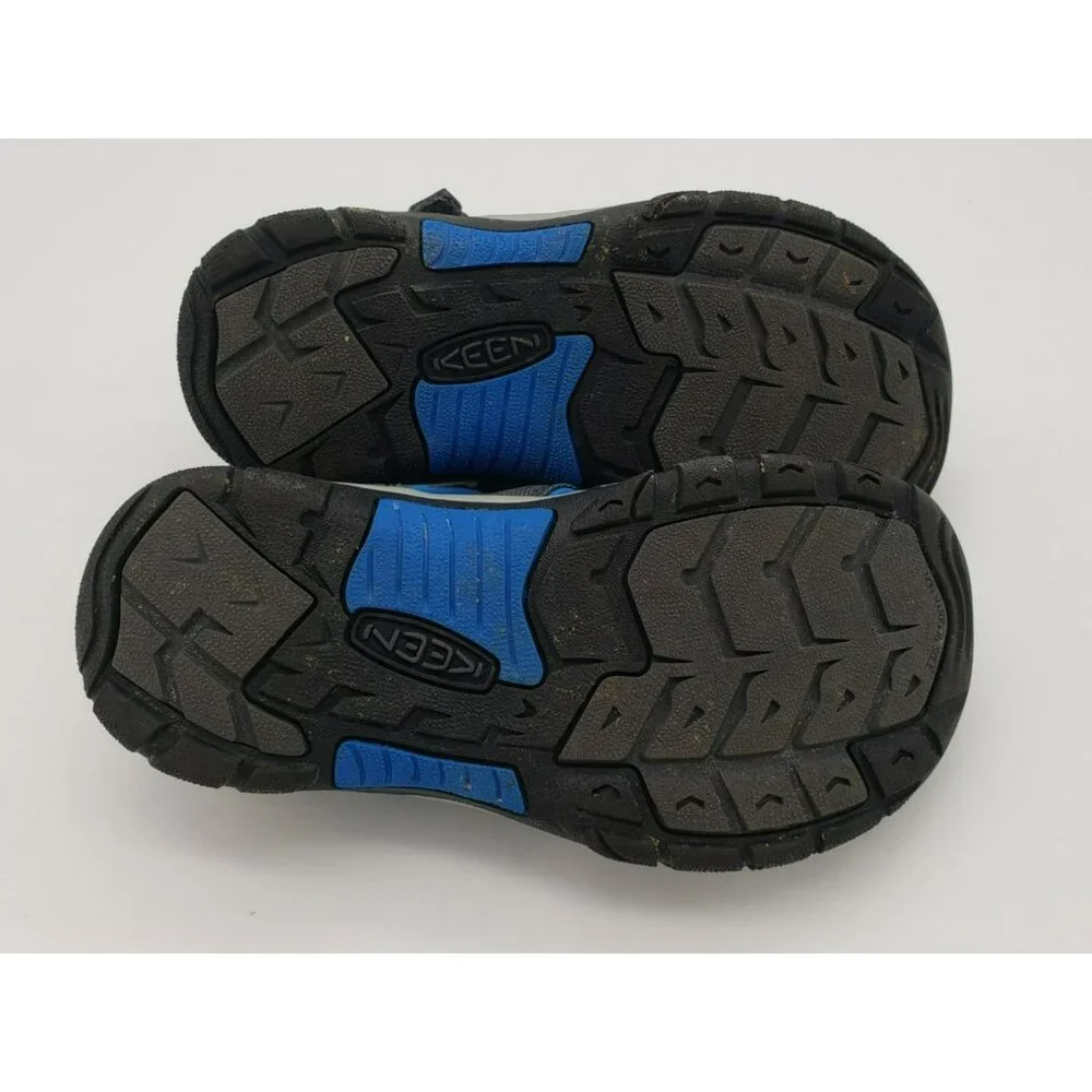 Keen Newport H2 Hiking Sandals, Youth Sz 3 Blue Black Water Shoe 1022839 Outdoor